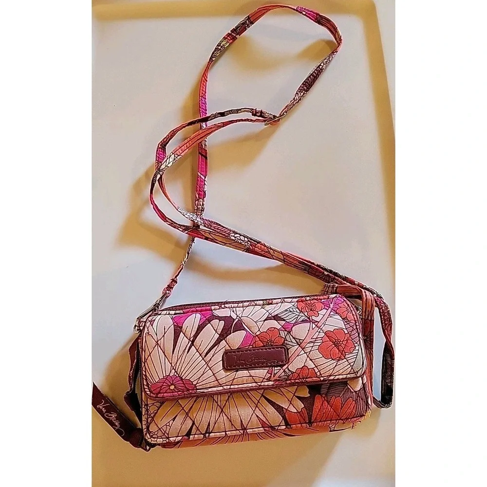 Vera Bradley Wristlet‎ Wallet- PURPLE /Multicolored